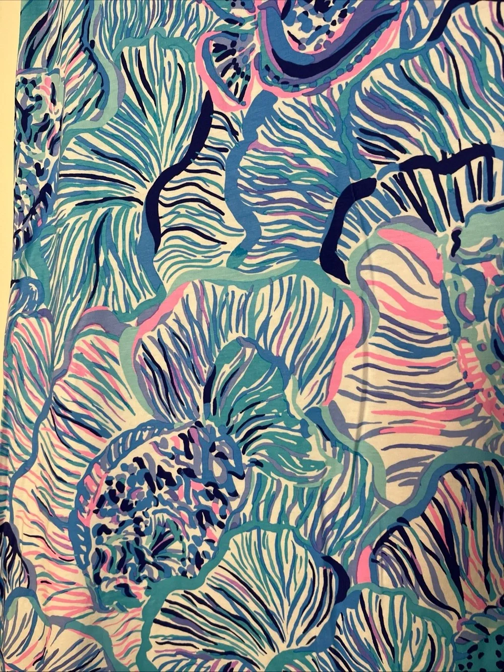 New! Lilly Pulitzer 100% Pima Cotton Cody Swing Fishful Thinking Dress Blue XS